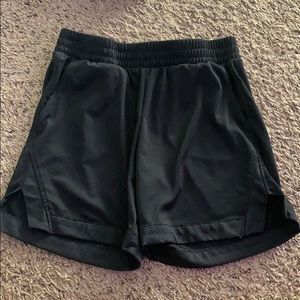Black athletic shorts